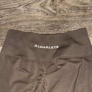 Alphalete Dark Brown Scrunch Leggings